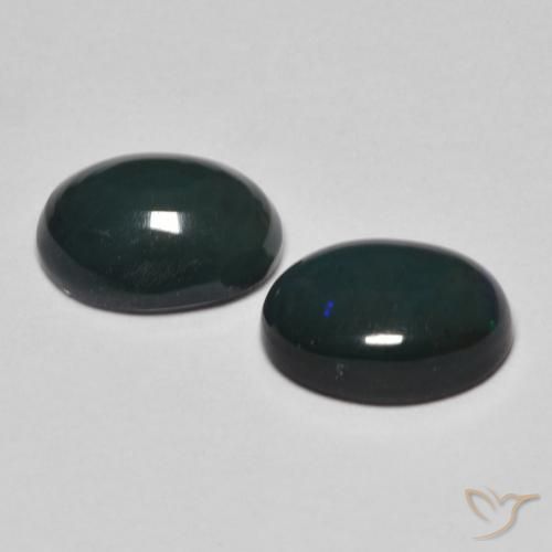 Gemas de Ópalo Multicolor natural de 1.57 ct, Ovalada, Opaco