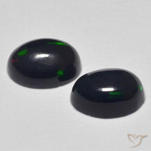 Gemas de Ópalo Multicolor natural de 1.04 ct, Ovalada, Opaco