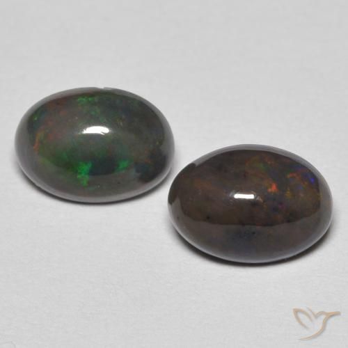 0.99ctw Natural Multicolor Ópalo, Ovalada, Opaco