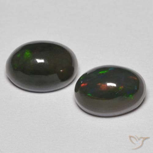1.18ctw Natural Multicolor Ópalo, Ovalada, Opaco
