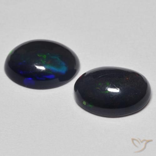 Gemas de Ópalo Multicolor natural de 1.68 ct, Ovalada, Opaco