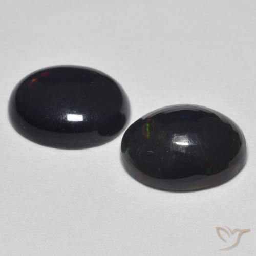 Gemas de Ópalo Multicolor natural de 2.17 ct, Ovalada, Opaco