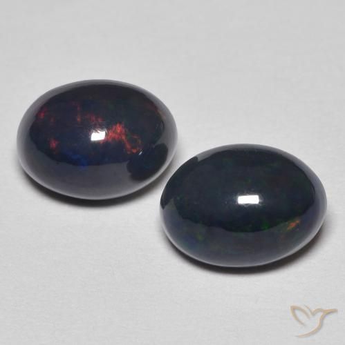 1.76ctw Natural Multicolor Ópalo, Ovalada, Opaco