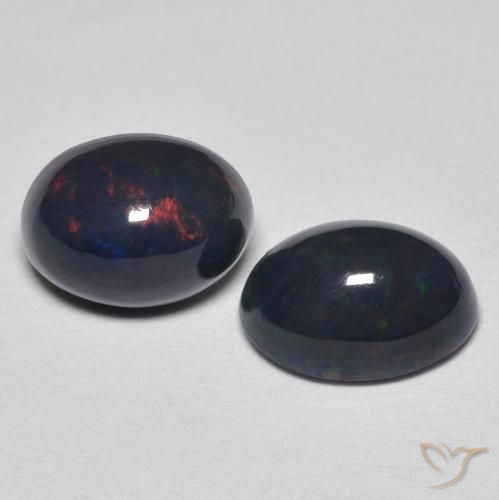 Gemas de Ópalo Multicolor natural de 1.76 ct, Ovalada, Opaco