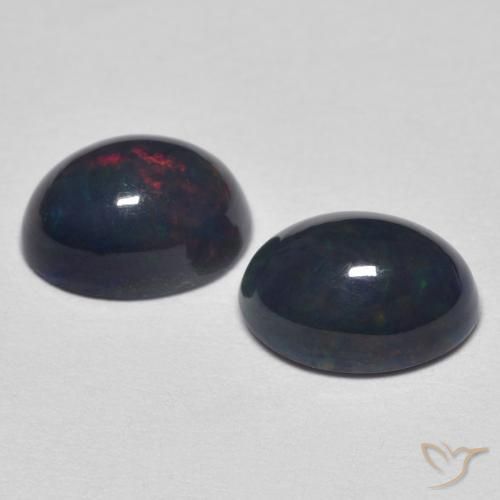 Gemas de Ópalo Multicolor natural de 1.76 ct, Ovalada, Opaco