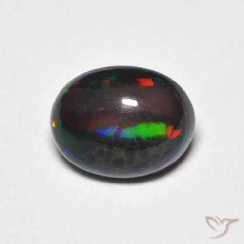 Piedra preciosa de ópalo ovalado de 1,2 quilates, Ópalo certificado suelto de Etiopía, Gema Natural, 9 x 7 mm, Photo A