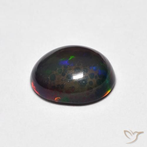 Ópalo Multicolor natural de 1.20 ct, Ovalada, Opaco