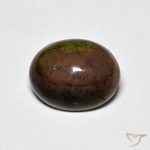 1.48ct Natural Multicolor Ópalo, Ovalada, Opaco