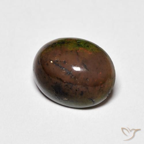 Ópalo Multicolor natural de 1.48 ct, Ovalada, Opaco