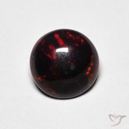 0.52ct Natural Multicolor Ópalo, Redondo, Opaco