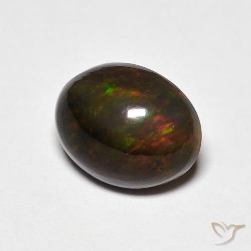 Ópalo Multicolor natural de 1.78 ct, Ovalada, Opaco