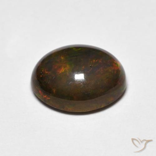 Ópalo Multicolor natural de 1.78 ct, Ovalada, Opaco