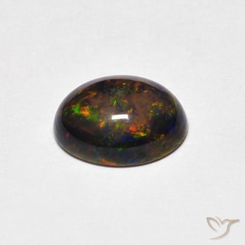 Ópalo Multicolor natural de 1.15 ct, Ovalada, Opaco