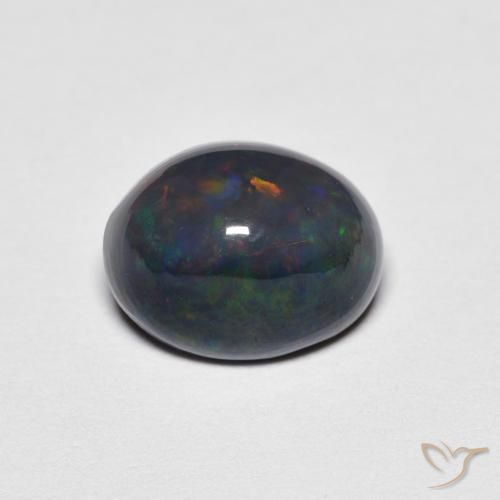 1.19ct Natural Multicolor Ópalo, Ovalada, Opaco