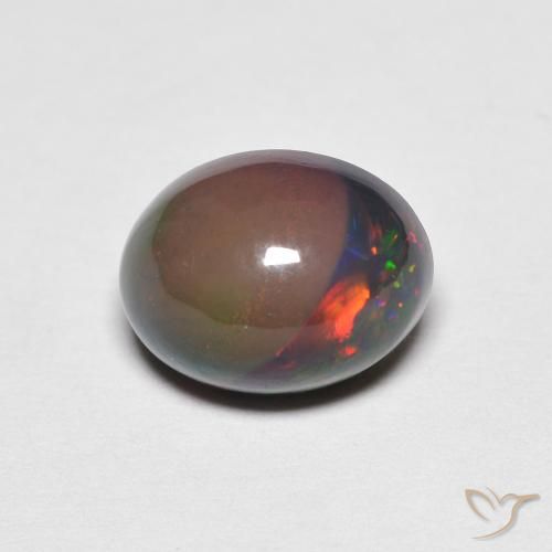1.47ct Natural Multicolor Ópalo, Ovalada, Opaco