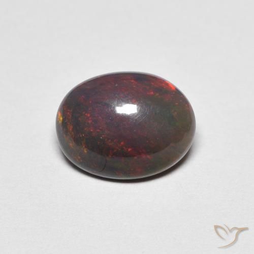 0.90ct Natural Multicolor Ópalo, Ovalada, Opaco
