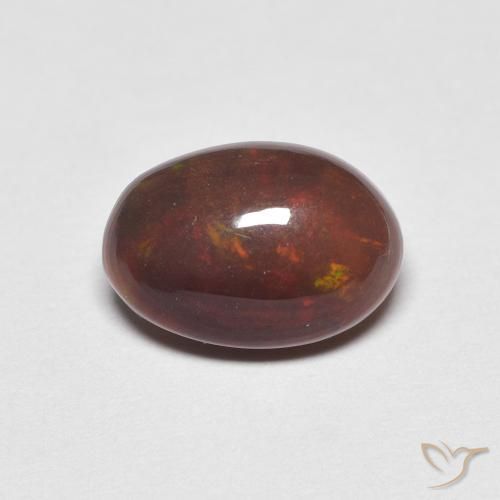 Ópalo Multicolor natural de 1.11 ct, Ovalada, Opaco