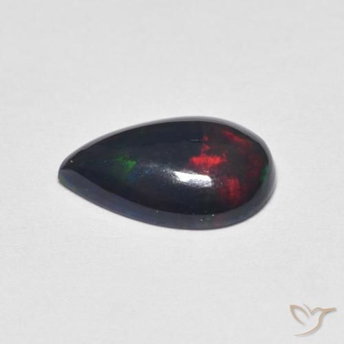 Ópalo Multicolor natural de 1.13 ct, En forma de pera, Opaco