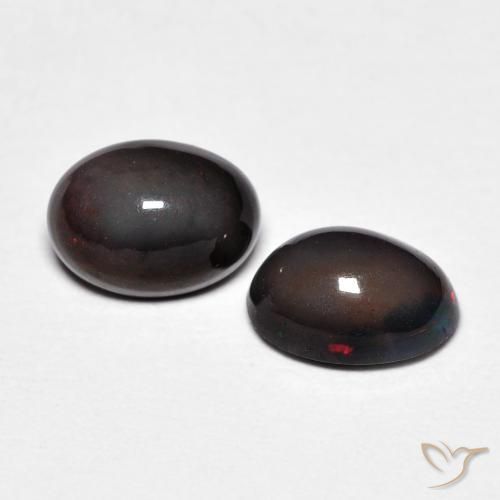 Gemas de Ópalo Multicolor natural de 1.12 ct, Ovalada, Opaco