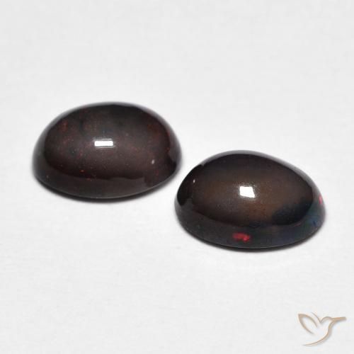 Gemas de Ópalo Multicolor natural de 1.12 ct, Ovalada, Opaco