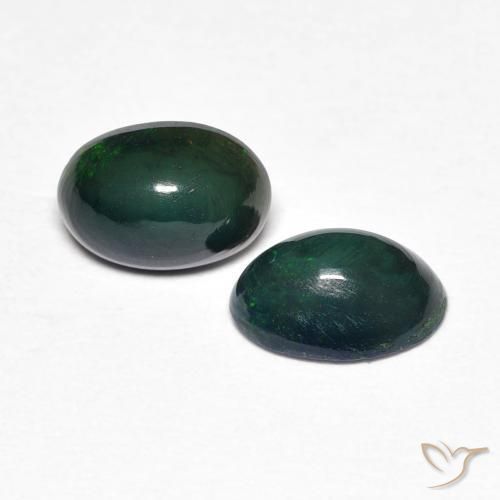 Gemas de Ópalo Multicolor natural de 0.86 ct, Ovalada, Opaco