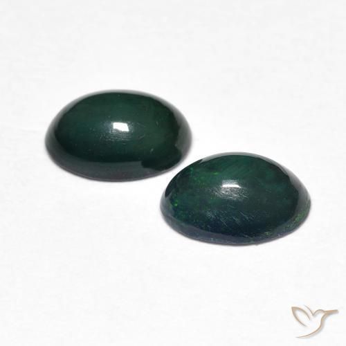 Gemas de Ópalo Multicolor natural de 0.86 ct, Ovalada, Opaco