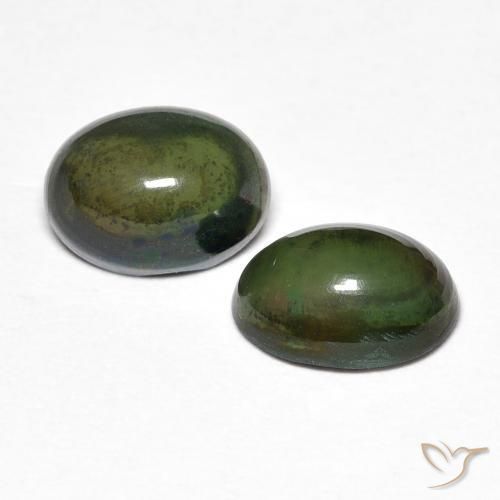 Gemas de Ópalo Multicolor natural de 1.43 ct, Ovalada, Opaco