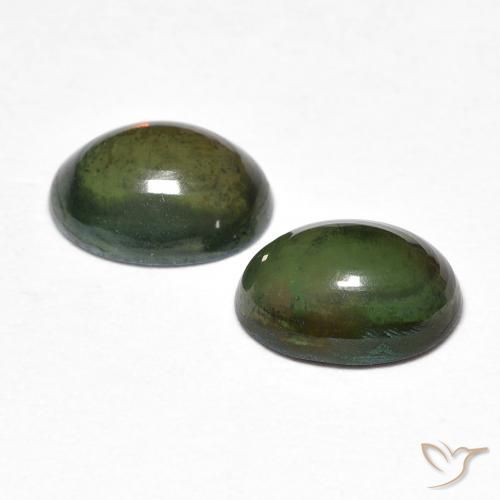 Gemas de Ópalo Multicolor natural de 1.43 ct, Ovalada, Opaco