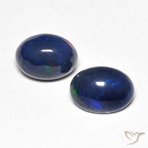 0.83ctw Natural Multicolor Ópalo, Ovalada, Opaco