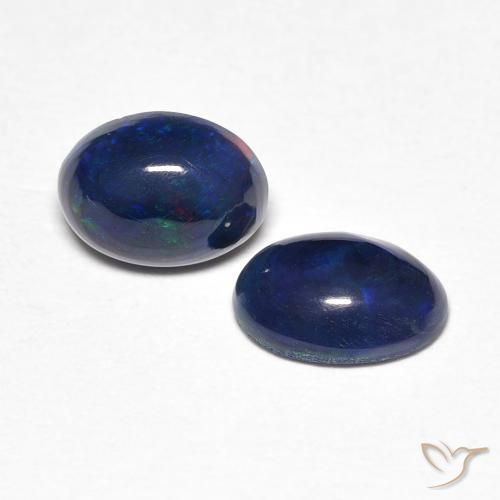 Gemas de Ópalo Multicolor natural de 0.83 ct, Ovalada, Opaco