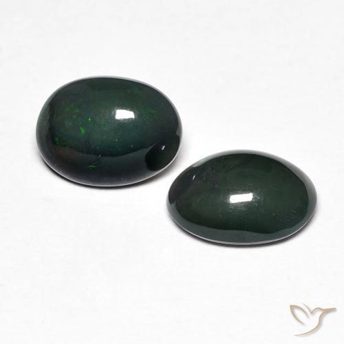 Gemas de Ópalo Multicolor natural de 1.36 ct, Ovalada, Opaco