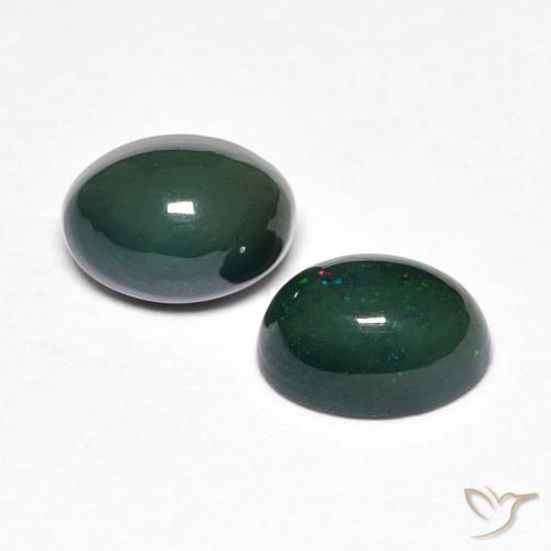 Gemas de Ópalo Multicolor natural de 1.15 ct, Ovalada, Opaco