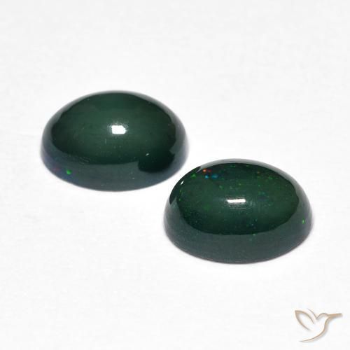 Gemas de Ópalo Multicolor natural de 1.15 ct, Ovalada, Opaco
