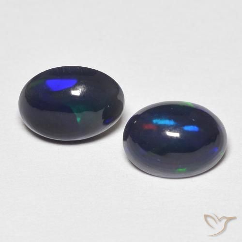 0.85ctw Natural Multicolor Ópalo, Ovalada, Opaco