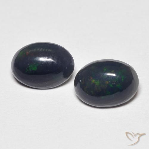 0.79ctw Natural Multicolor Ópalo, Ovalada, Opaco