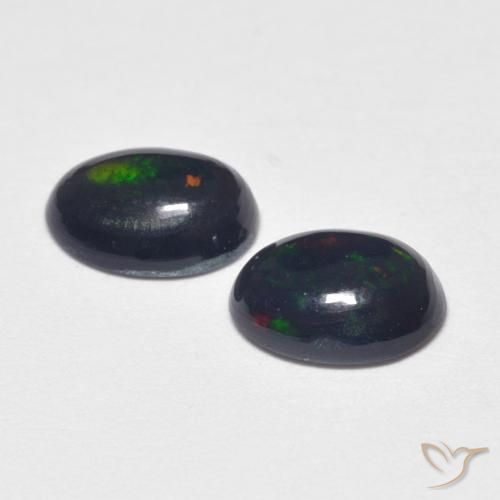 Gemas de Ópalo Multicolor natural de 0.79 ct, Ovalada, Opaco