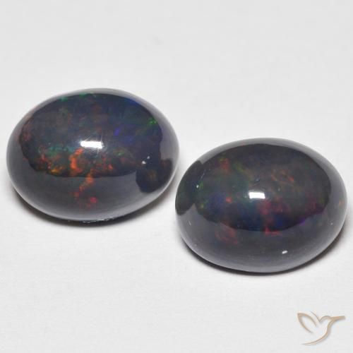 2.65ctw Natural Multicolor Ópalo, Ovalada, Opaco