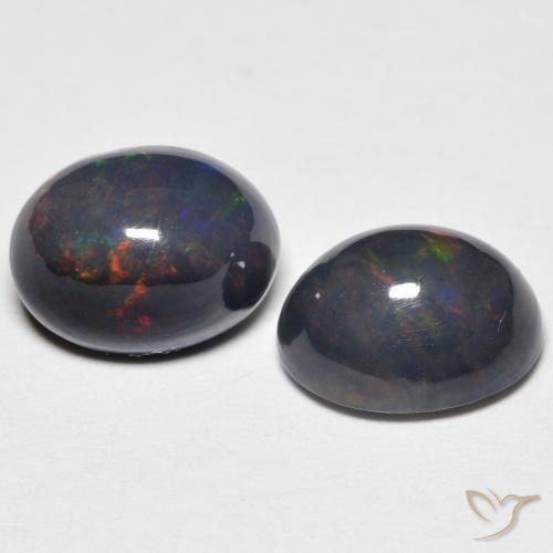 Gemas de Ópalo Multicolor natural de 2.65 ct, Ovalada, Opaco