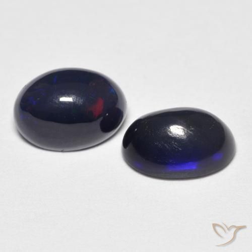 Gemas de Ópalo Multicolor natural de 1.03 ct, Ovalada, Opaco