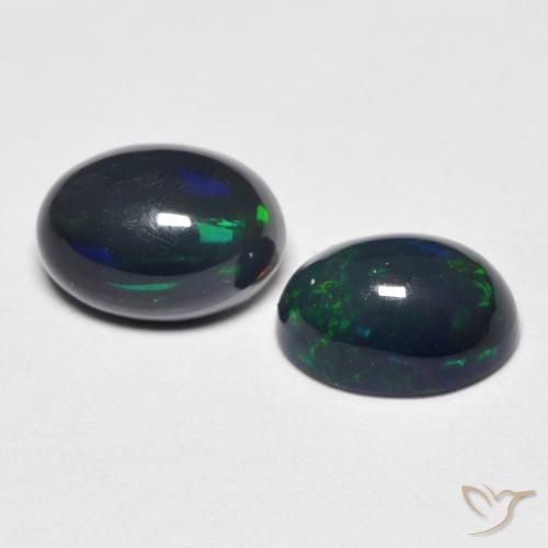 Gemas de Ópalo Multicolor natural de 1.21 ct, Ovalada, Opaco
