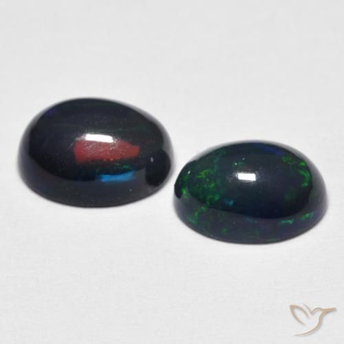 Gemas de Ópalo Multicolor natural de 1.21 ct, Ovalada, Opaco
