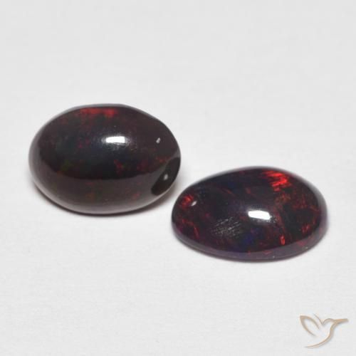 Gemas de Ópalo Multicolor natural de 0.72 ct, Ovalada, Opaco