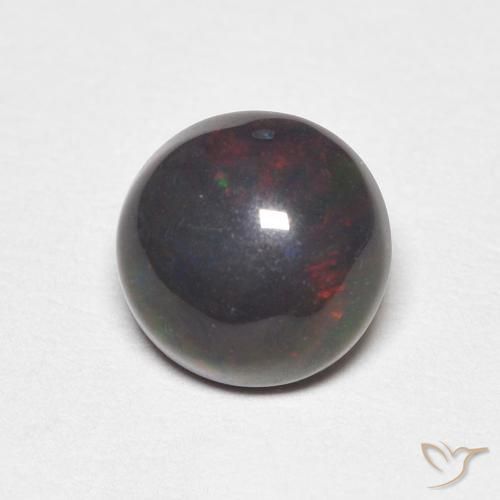 Ópalo Multicolor natural de 0.89 ct, Redondo, Opaco