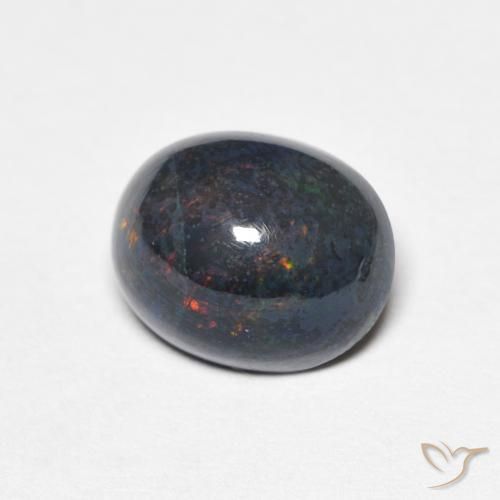 Ópalo Multicolor natural de 1.15 ct, Ovalada, Opaco