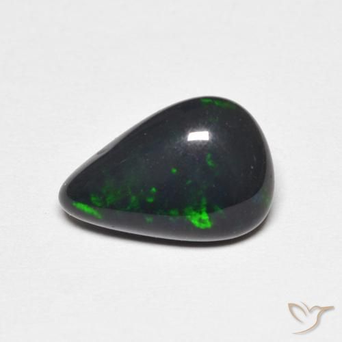 1.21ct Natural Multicolor Ópalo, En forma de pera, Opaco