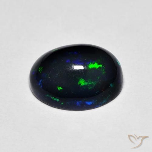Ópalo Multicolor natural de 1.65 ct, Ovalada, Opaco