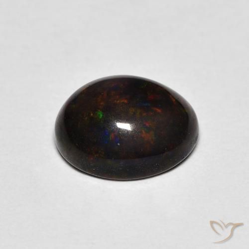 Ópalo Multicolor natural de 1.29 ct, Ovalada, Opaco