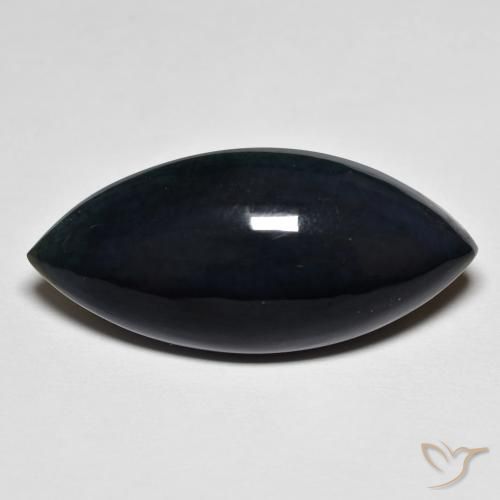 13.04ct Natural Negro Ópalo, Marquesa, Opaco