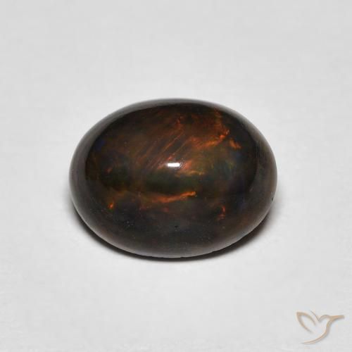 1.08ct Natural Multicolor Ópalo, Ovalada, Opaco