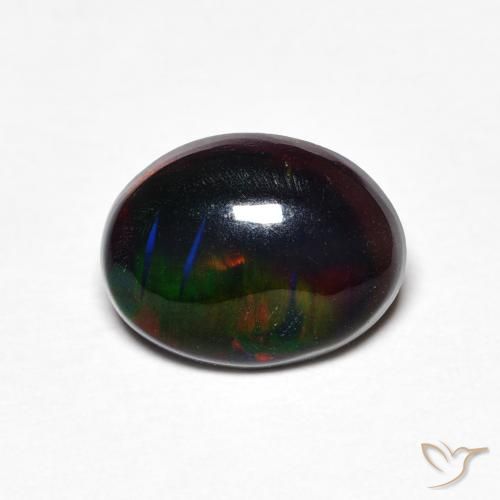 0.97ct Natural Multicolor Ópalo, Ovalada, Opaco